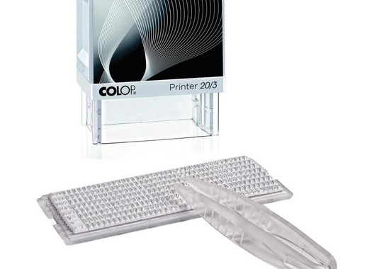 Штамп самонаборный Colop Printer 20-3-Set пластиковый с персонализацией 3 строки