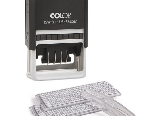 Датер автоматический Colop Printer 55-Dater-Set, 6 строк, самонаборный, пластиковый