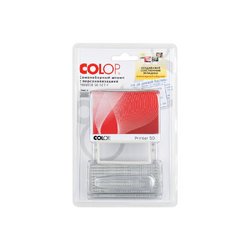 Штамп самонаборный Colop Printer 50-Set-F пластиковый 8/6 строк