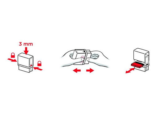 Штамп самонаборный Colop Printer 50-Set-F пластиковый 8/6 строк