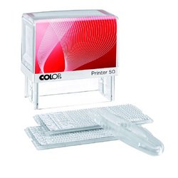 Штамп самонаборный Colop Printer 50-Set-F пластиковый 8/6 строк