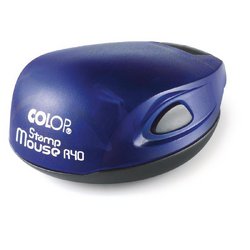 Оснастка для печати овальная Colop Stamp Mouse 40 мм с крышкой синяя