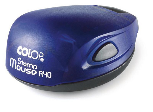 Оснастка для печати овальная Colop Stamp Mouse 40 мм с крышкой синяя