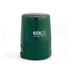 Оснастка для печати круглая Colop Printer R40 40 мм с крышкой зеленая