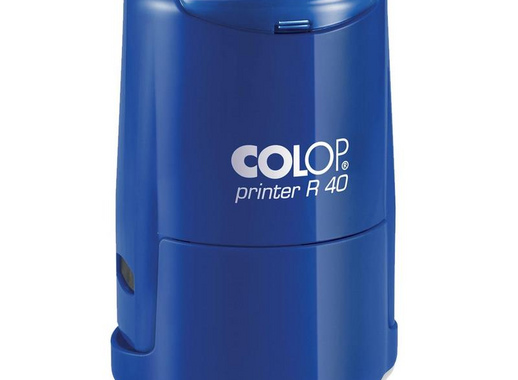 Оснастка для печати круглая Colop Printer R40 40 мм с крышкой синяя