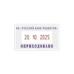 Датер автоматический самонаборный металлический Colop S2160 Bank Set (2 строки, 24х41 мм)