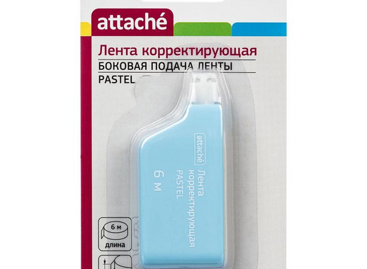 Корректирующая лента Attache Pastel 5 мм x 6 м (боковая подача)