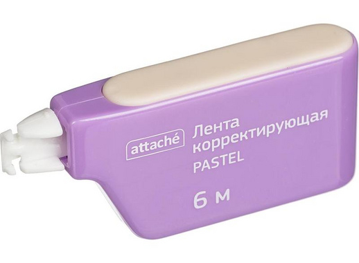 Корректирующая лента Attache Pastel 5 мм x 6 м (боковая подача)