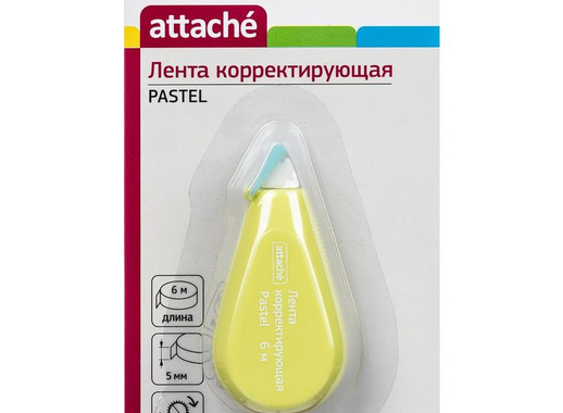 Корректирующая лента Attache Pastel 5 мм x 6 м