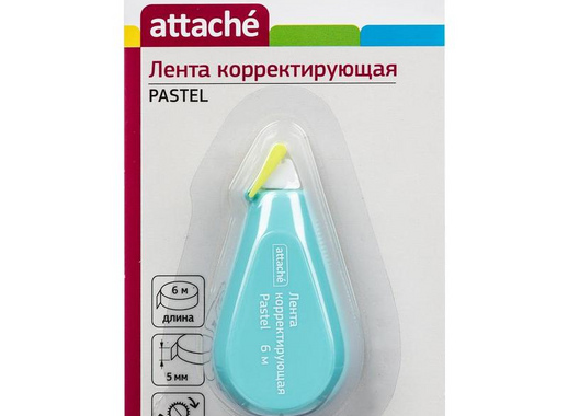 Корректирующая лента Attache Pastel 5 мм x 6 м