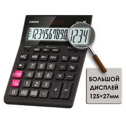 Калькулятор настольный полноразмерный Casio GR-14 14-разрядный черный