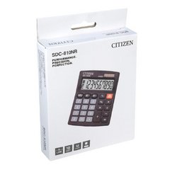 Калькулятор настольный компактный Citizen SDC-810NR 10-разрядный черный