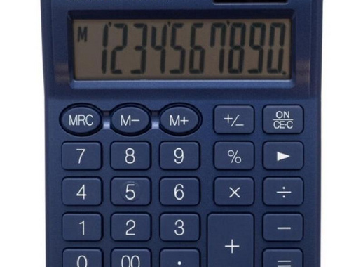 Калькулятор настольный компактный Citizen SDC810NRNVE 10-разрядный синий
