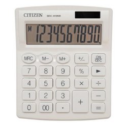 Калькулятор настольный компактный Citizen SDC810NRWHE 10-разрядный белый