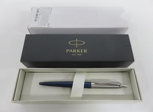 Ручка шариковая Parker Jotter цвет чернил синий цвет корпуса синий (артикул производителя 1953186)