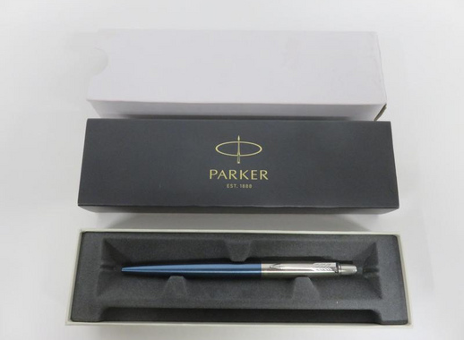 Ручка шариковая Parker Jotter Waterloo Blue CT цвет чернил синий цвет корпуса голубой (артикул производителя 1953191)