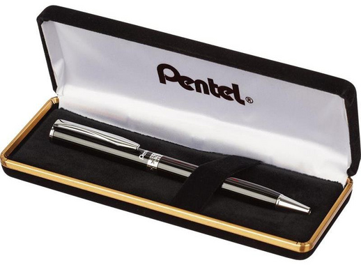 Ручка шариковая автоматическая Pentel Sterling B811-A-A цвет чернил черный цвет корпуса черный