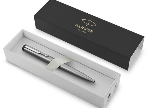 Ручка шариковая Parker Vector Stainless Steel синяя (артикул производителя 2025445)