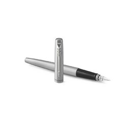 Ручка перьевая Jotter FP Stainless steel CT цвет чернил синий цвет корпуса серебристый (артикул производителя 2030946)