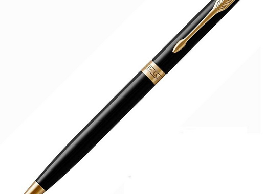 Ручка шариковая Parker Sonnet slim GT цвет чернил черный цвет корпуса черный (артикул производителя 1931498)