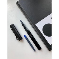 Ручка перьевая Lamy 071 Al-Star цвет чернил синий цвет корпуса черный (артикул производителя 4000525)