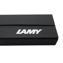 Ручка шариковая Lamy 206 Logo Brushed M16 цвет чернил синий цвет корпуса серебристый (артикул производителя 4026752)