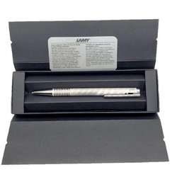 Ручка шариковая Lamy 206 Logo Brushed M16 цвет чернил синий цвет корпуса серебристый (артикул производителя 4026752)