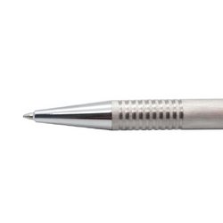 Ручка шариковая Lamy 206 Logo Brushed M16 цвет чернил синий цвет корпуса серебристый (артикул производителя 4026752)