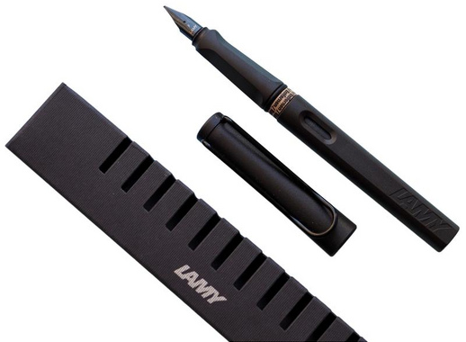 Ручка перьевая Lamy Safari цвет чернил синий цвет корпуса темно-коричневый