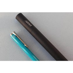 Ручка шариковая Lamy logo M+ цвет чернил черный цвет корпуса аквамарин (артикул производителя 4034861)