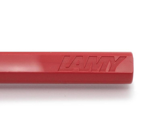 Ручка перьевая Lamy 016 Safari цвет чернил синий цвет корпуса красный (артикул производителя 4000181)