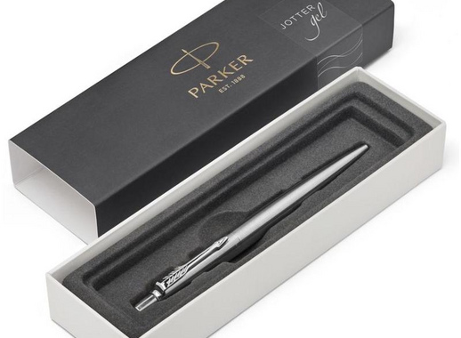 Ручка гелевая Parker Jotter Stainless Steel CT цвет чернил черный цвет корпуса серебристый (артикул производителя 2020646)