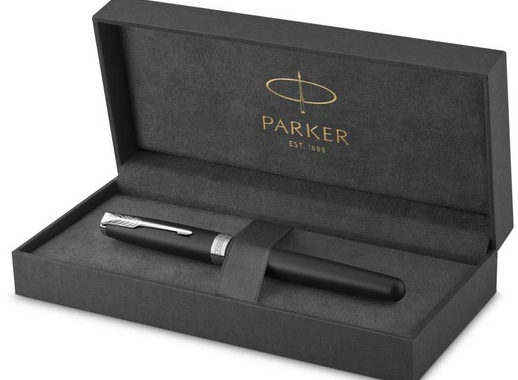 Ручка перьевая Parker Sonnet Matte Black CT цвет чернил черный цвет корпуса черный (артикул производителя 1931521)