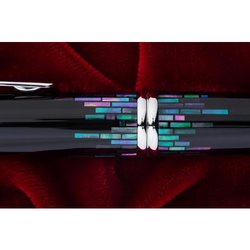 Ручка перьевая Namiki Capless Raden Stripe цвет чернил черный цвет корпуса черный