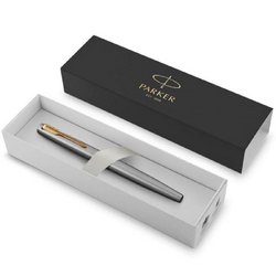 Роллер Parker Jotter Core Stainless Steel цвет чернил черный цвет корпуса стальной (артикул производителя 2089227)