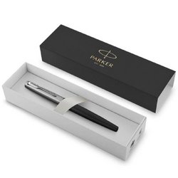 Роллер Parker Jotter Core Bond Street Black CT цвет чернил черный цвет корпуса черный/стальной (артикул производителя 2089230)