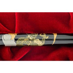 Ручка перьевая Namiki Tradition Dragon and cumulus цвет чернил черный цвет корпуса черный