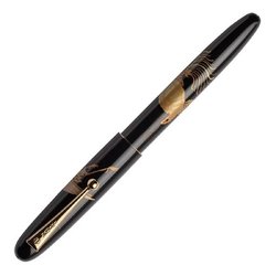 Ручка перьевая Namiki Tradition Crane and turtle цвет чернил черный цвет корпуса черный