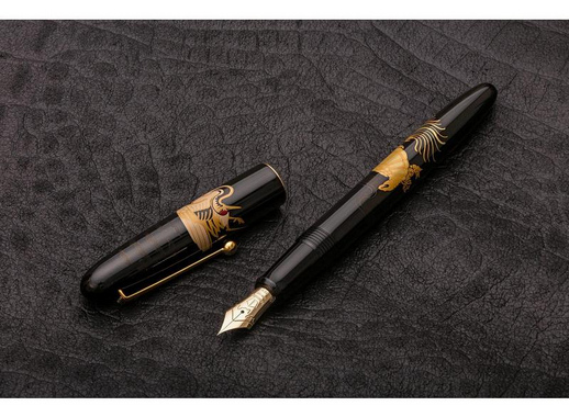 Ручка перьевая Namiki Tradition Crane and turtle цвет чернил черный цвет корпуса черный