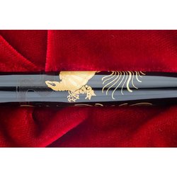 Ручка перьевая Namiki Tradition Crane and turtle цвет чернил черный цвет корпуса черный