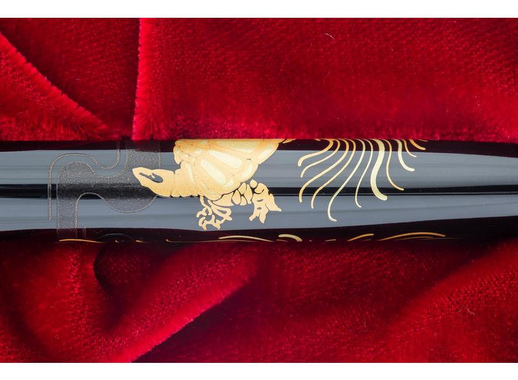 Ручка перьевая Namiki Tradition Crane and turtle цвет чернил черный цвет корпуса черный