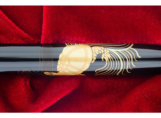 Ручка перьевая Namiki Tradition Crane and turtle цвет чернил черный цвет корпуса черный