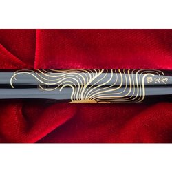 Ручка перьевая Namiki Tradition Crane and turtle цвет чернил черный цвет корпуса черный