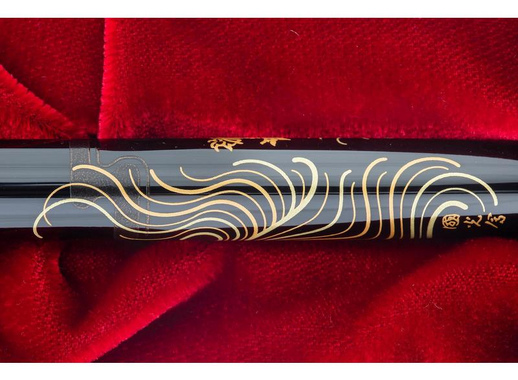 Ручка перьевая Namiki Tradition Crane and turtle цвет чернил черный цвет корпуса черный