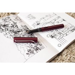 Ручка перьевая Lamy 029 Al-Star цвет чернил синий цвет корпуса бордовый (артикул производителя 4000330)