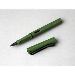 Ручка перьевая Lamy 041 safari F цвет чернил синий цвет корпуса оливковый (артикул производителя 4035671)