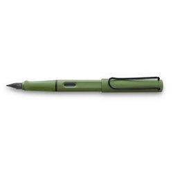 Ручка перьевая Lamy 041 safari F цвет чернил синий цвет корпуса оливковый (артикул производителя 4035671)