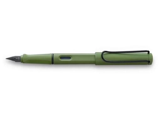 Ручка перьевая Lamy 041 safari F цвет чернил синий цвет корпуса оливковый (артикул производителя 4035671)