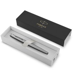 Роллер Parker Jotter Core Stainless Steel цвет чернил черный цвет корпуса стальной (артикул производителя 2089226)