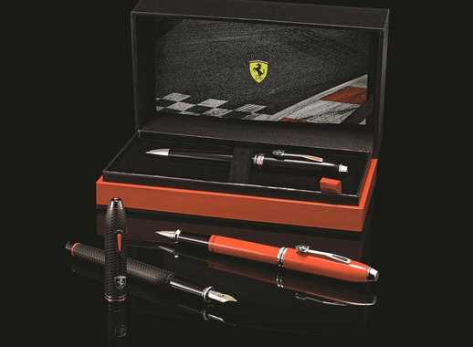 Ручка шариковая Cross Townsend Ferrari Brushed Black цвет чернил черный цвет корпуса черный (артикул производителя FR0042-58)